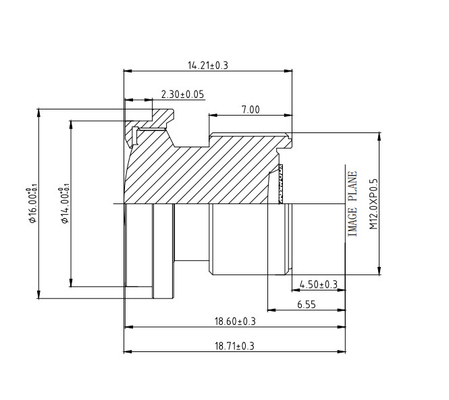 4.8 mm EFL Sistema de Monitorização de Câmara Lente com Sensor OX03F10 1920*1536 FBL/FFL 2.95